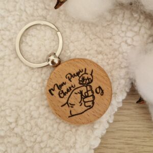 Porte clés en bois