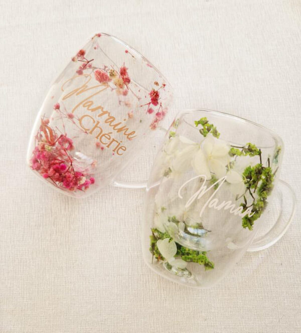 Tasse fleurs séchées – Image 4