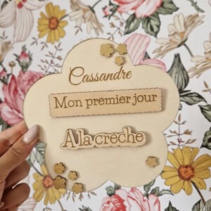 Pancarte rentrée fleur