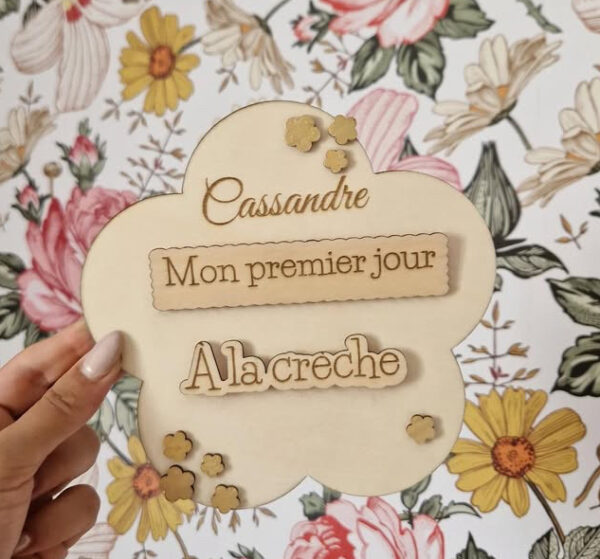 Pancarte rentrée fleur
