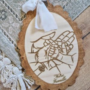 Plaque murale décorative en bois