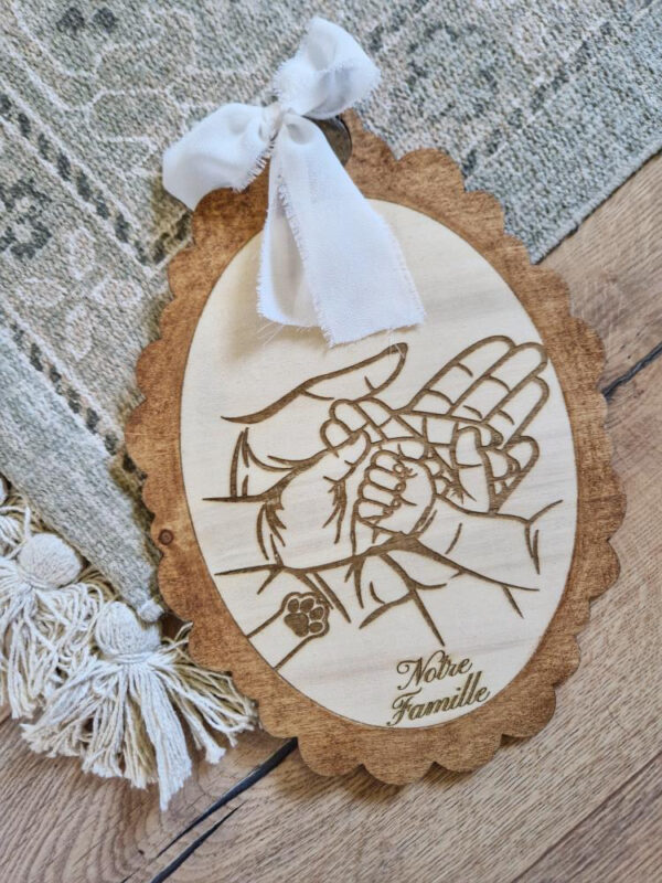 Plaque murale décorative en bois