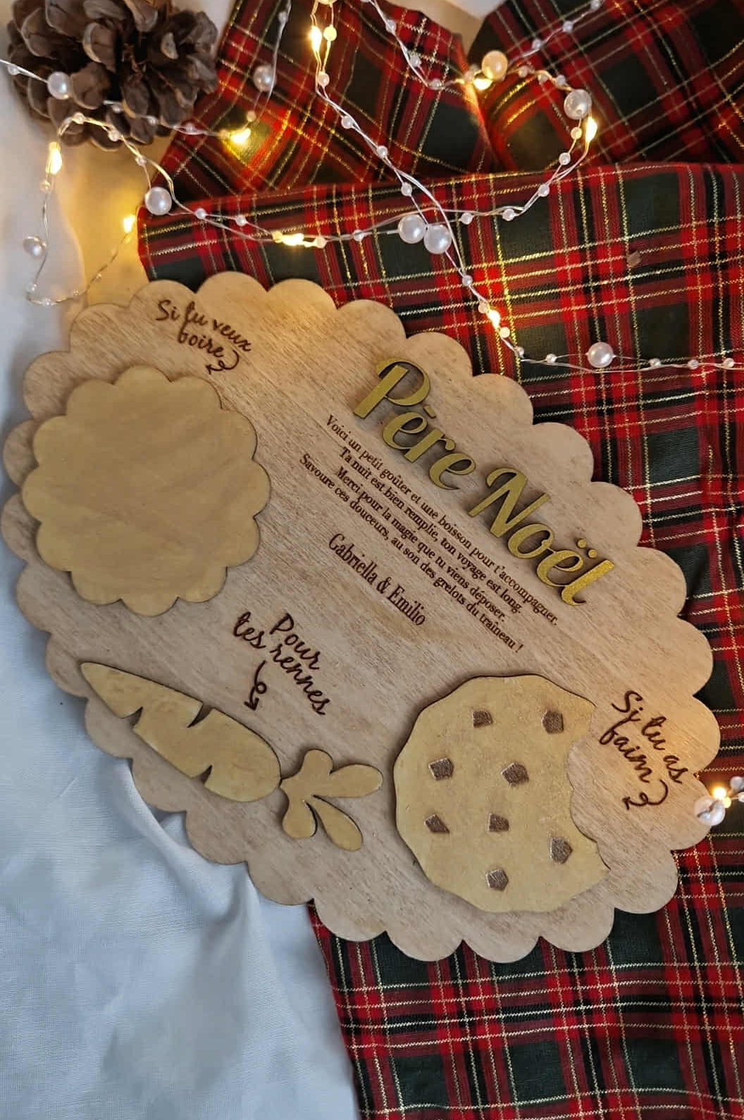 Plateau gourmand pour le Père Noël – Personnalisable