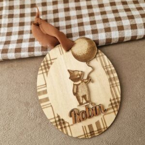 Décoration médaillon nounours