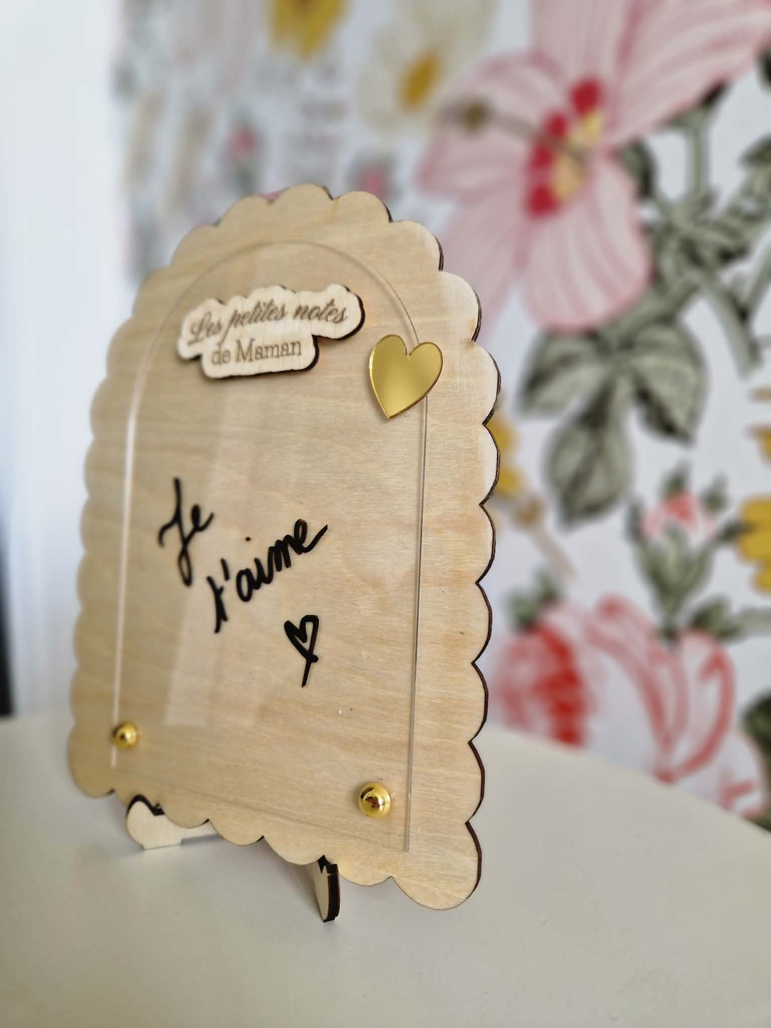 Bloc-Notes effaçable en bois et acrylique – Image 8